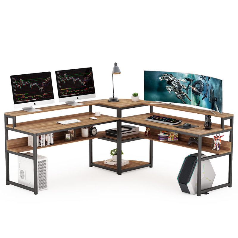 Inbox Zero Computer Reversible LShape Desk & Reviews Wayfair